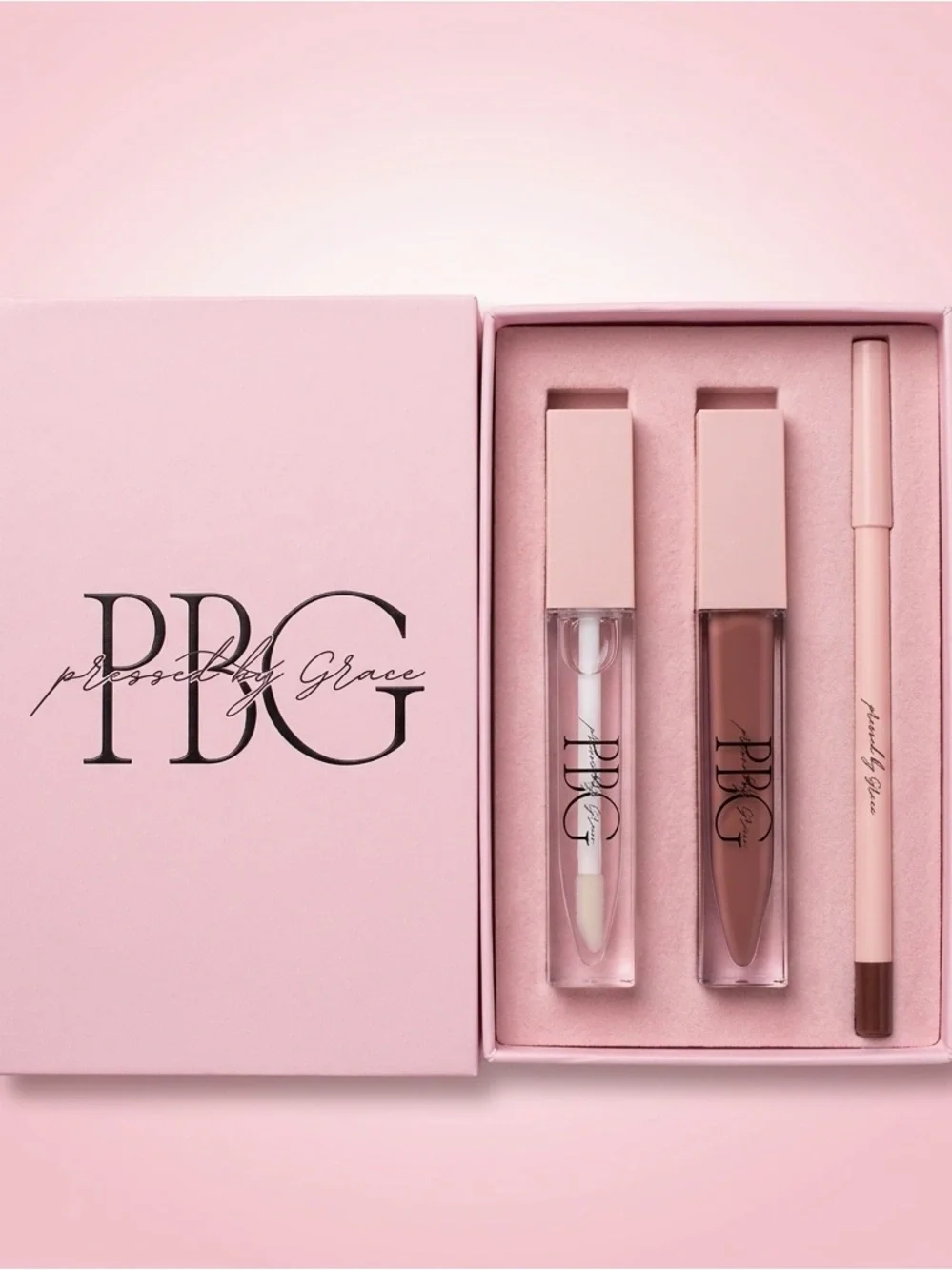 Brown  Lip Gloss & Liner Duo